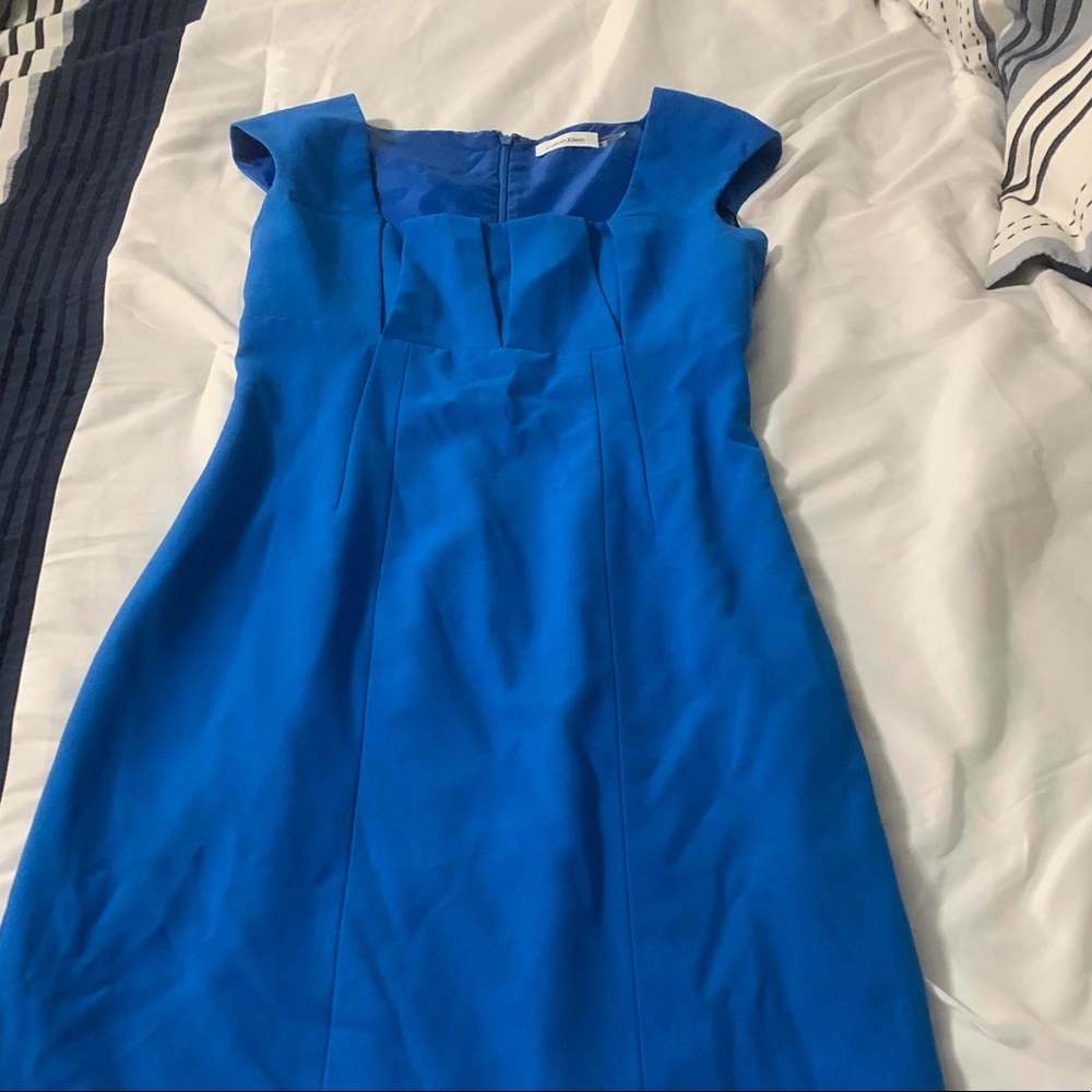 Blue Calvin Klein dress
